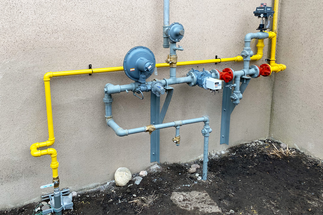 Harbourview Gas Piping Installed for New Meter
